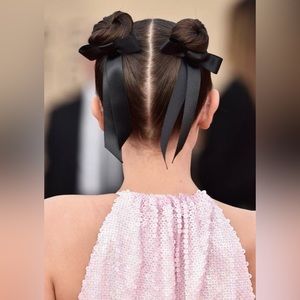 Black Velvet Bow Hair Elastic